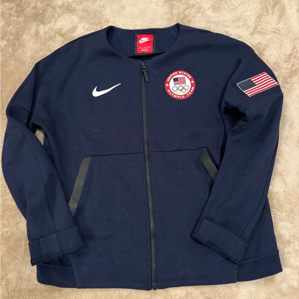 Nike Navy Olympic Jacket with USA Patch